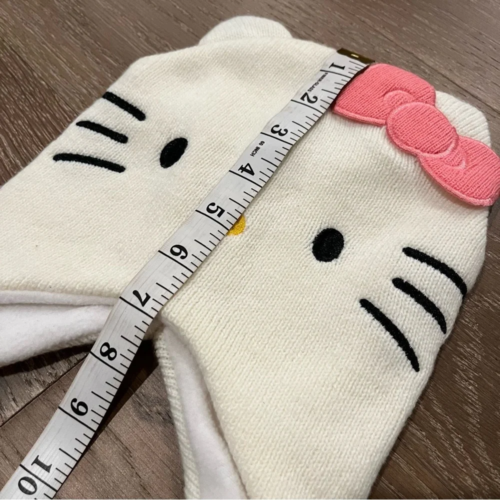 Hello Kitty Toddler Girl Kids Fleece Lined Winter Hat Set of 2 Size S/M